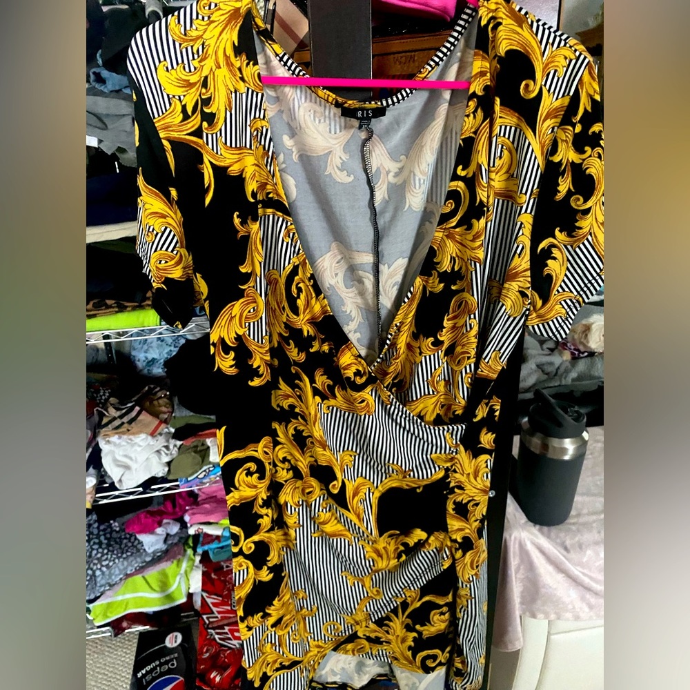 Chain couture mini dress